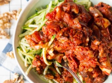 Vegetarian pasta bolognese