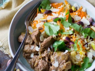 Afghan lamb stew with cauliflower rice