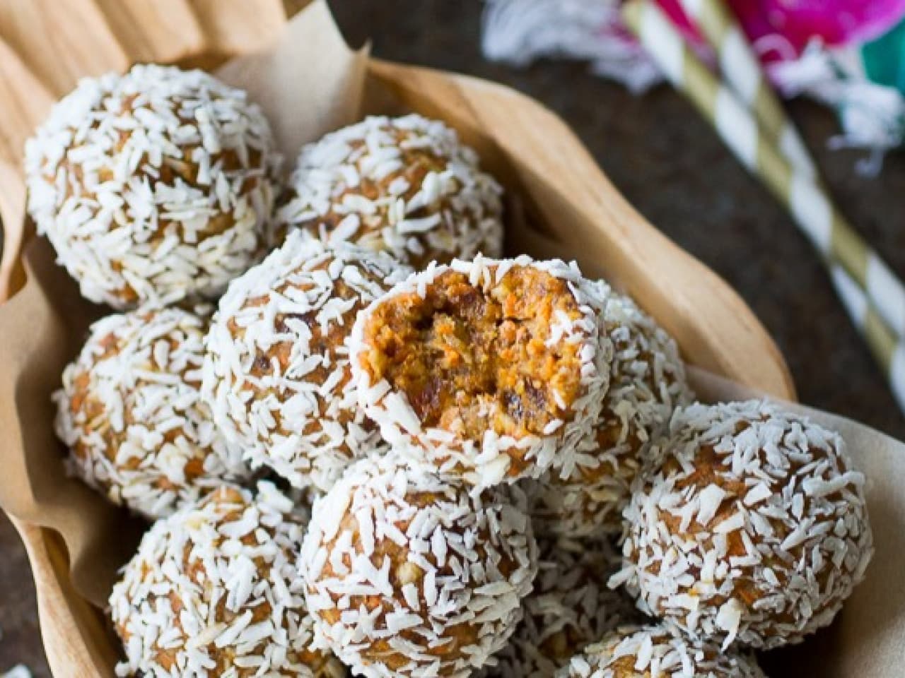 Boules de gâteau aux carottes