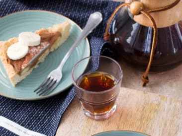 Nut-free banana toffee pie