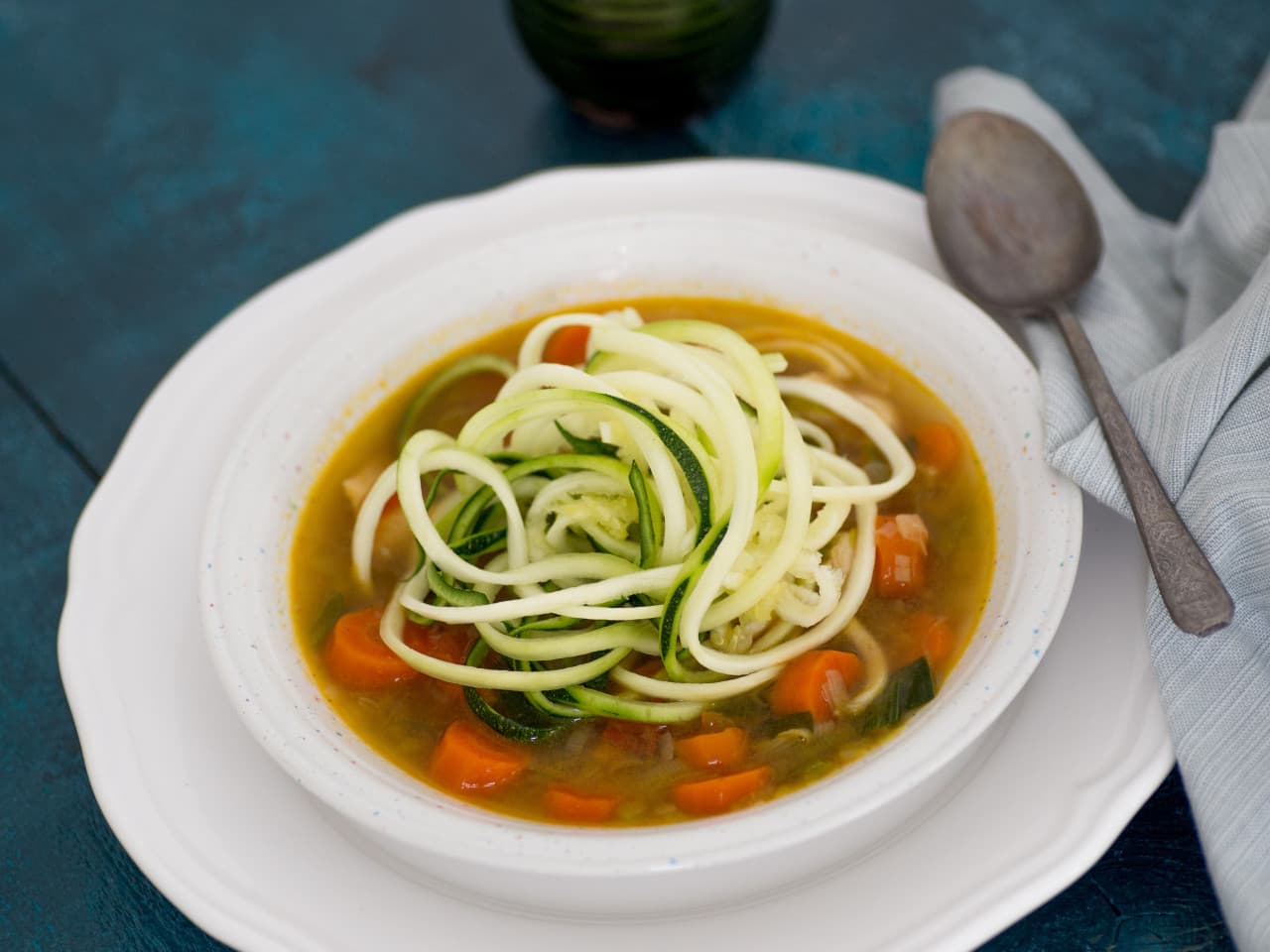 Chicken soup with vegetables