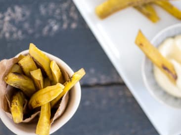 Papas fritas de plátano