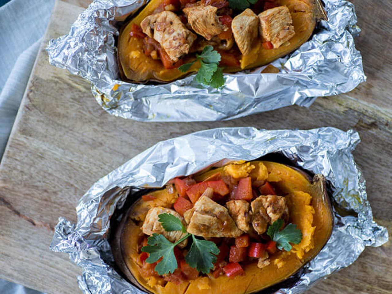 Stuffed sweet potato