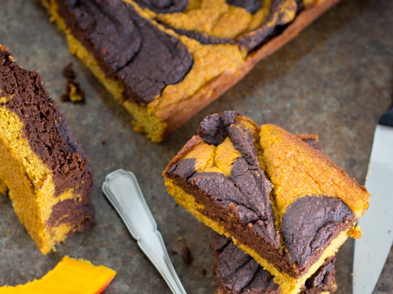 Pumpkin brownies