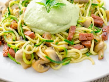 Zoodles a la carbonara