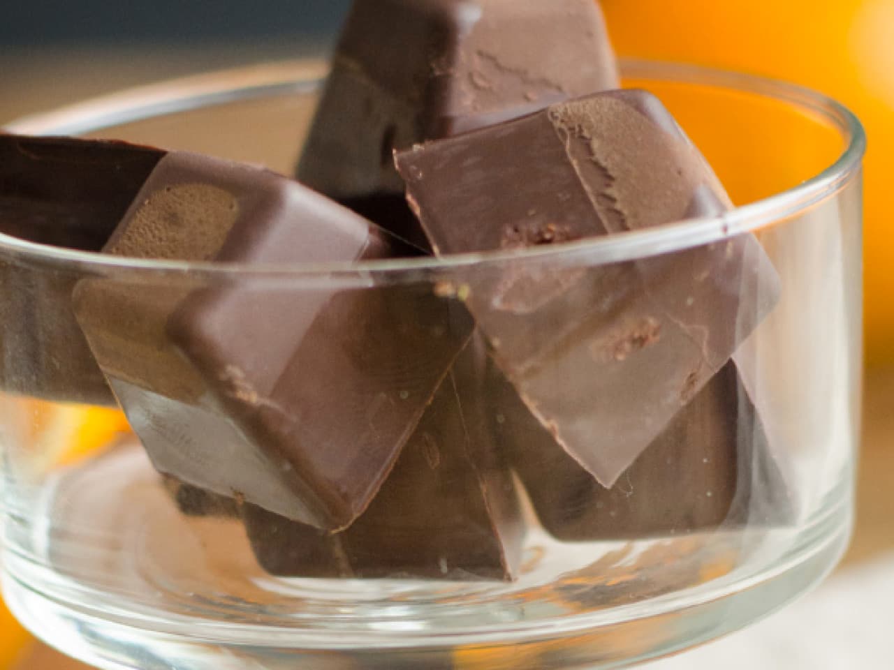 Orangen- und Schokoladenbonbons