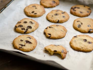 Galletas de chispas de chocolate americano