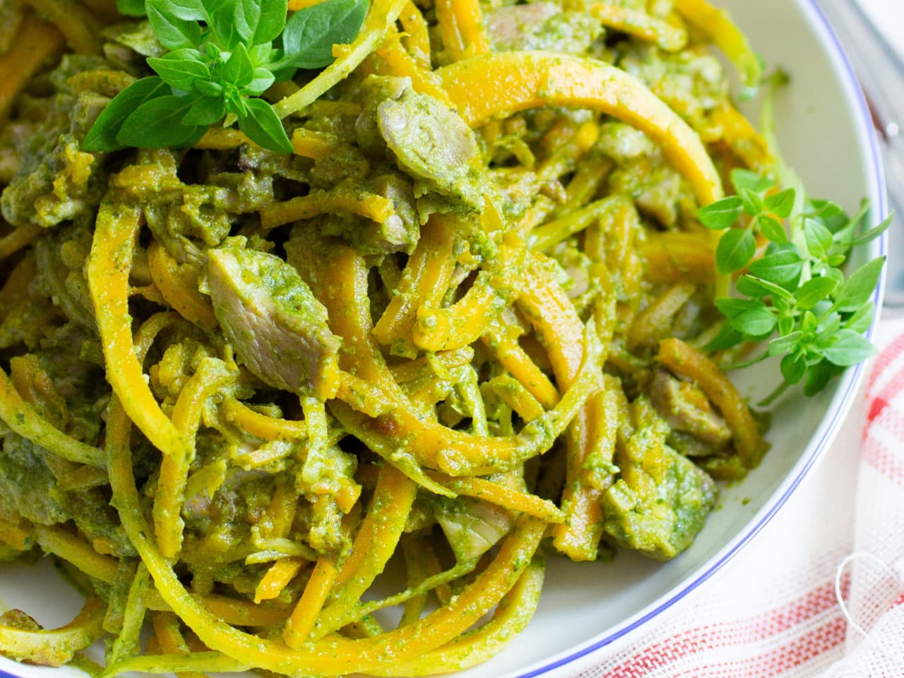 Pâtes au pesto rapide