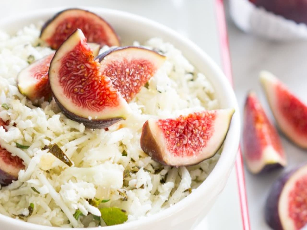 Salade de figues de chou-fleur