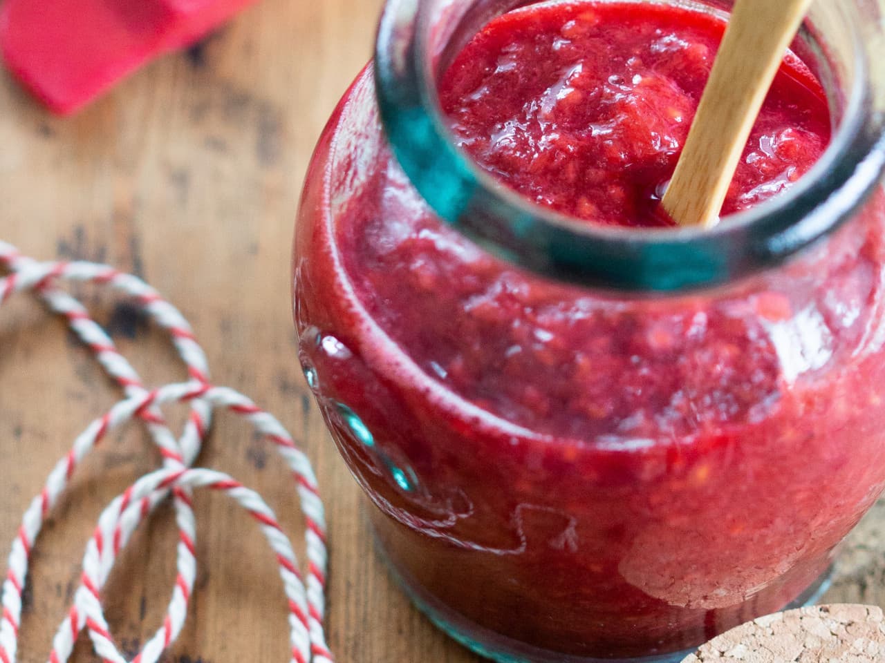 Rhubarb raspberry compote