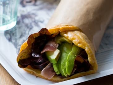 Super fast breakfast wrap