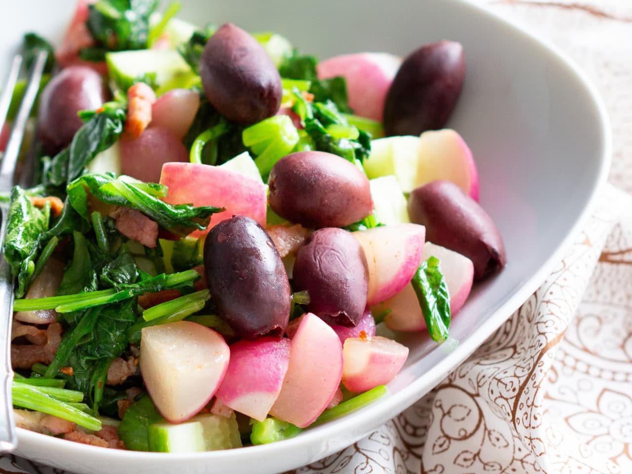 Ensalada de verano con rábano