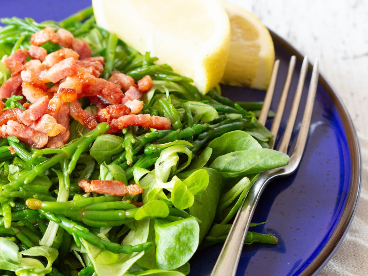 Ensalada de cuajada de mar con mostaza