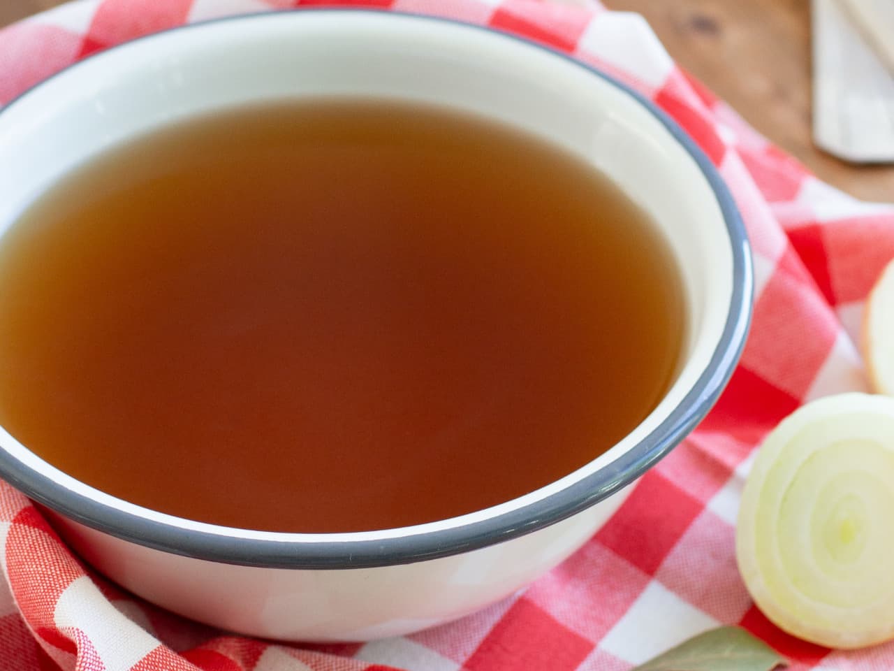 Caldo de verduras rápido