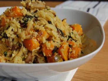 Cauliflower rice with pumpkin