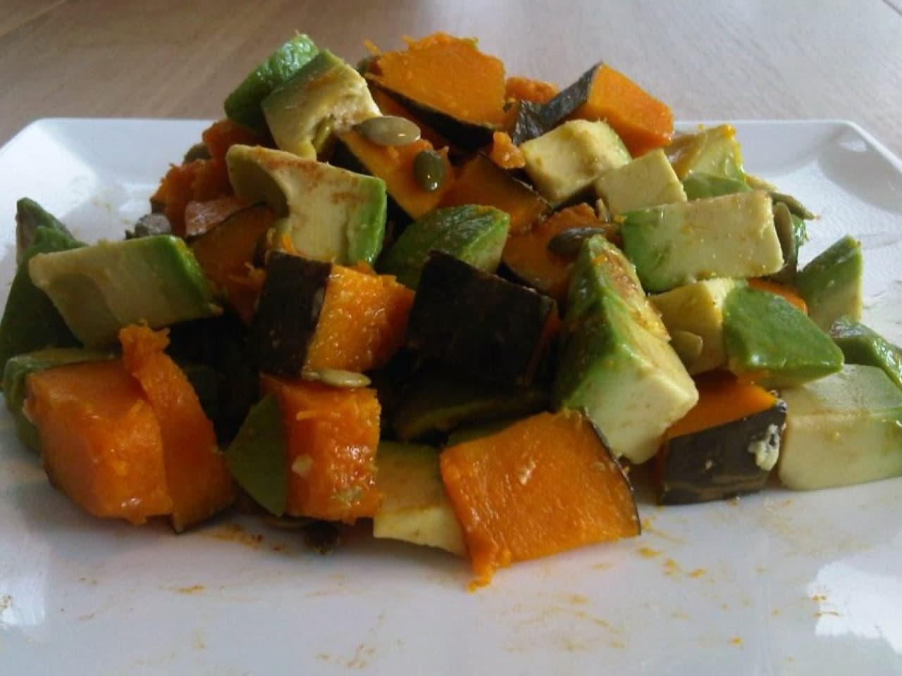 Ensalada de calabaza y aguacate