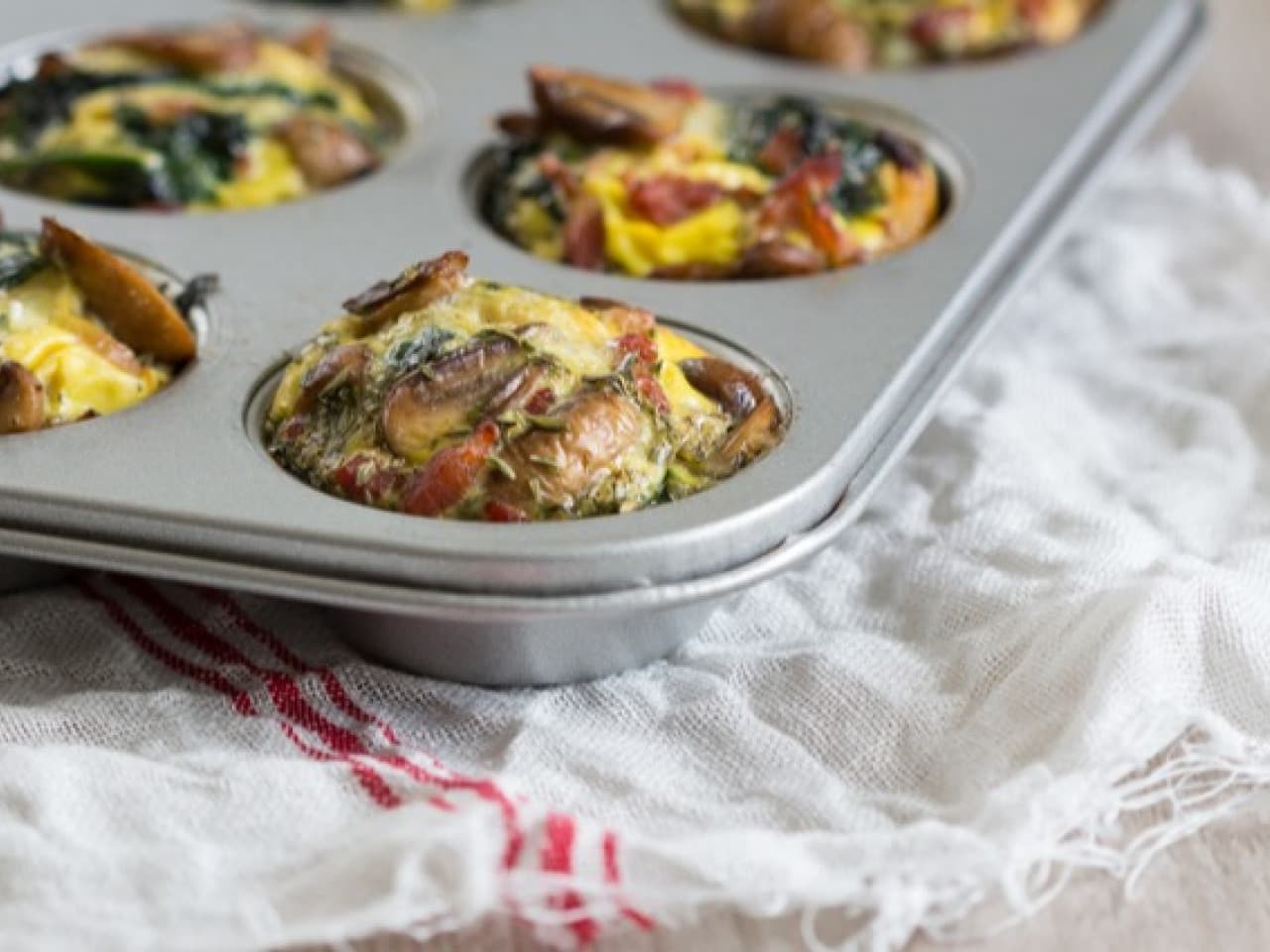 Muffins aux épinards