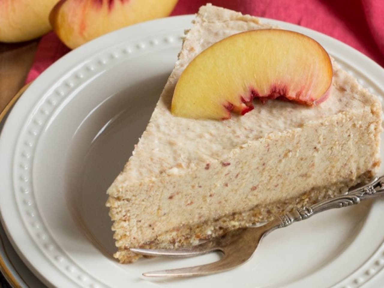 Fresh peach cake