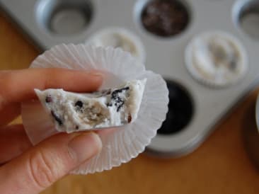 Coconut cups with cherries