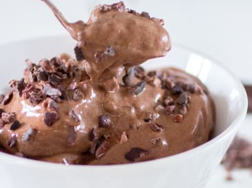 Helado de chocolate