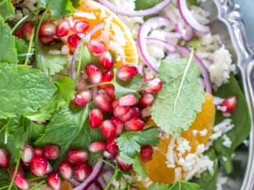 Ensalada de cuscús con granada