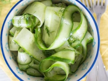 Salade de concombre frais