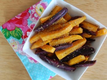 Chips de vegetales asados en ghee