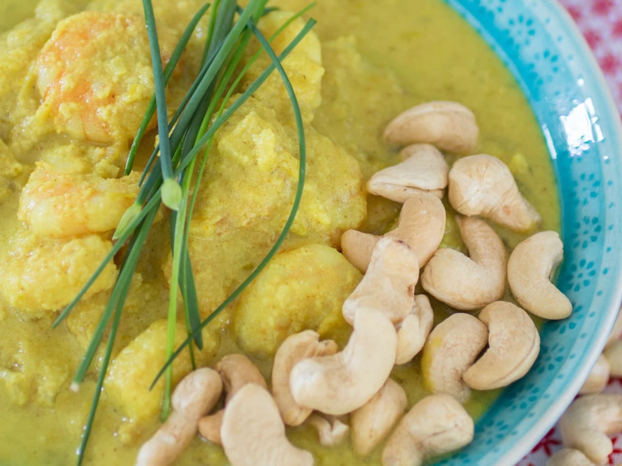 Camarones al curry