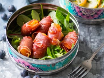 Abrikozen met ham