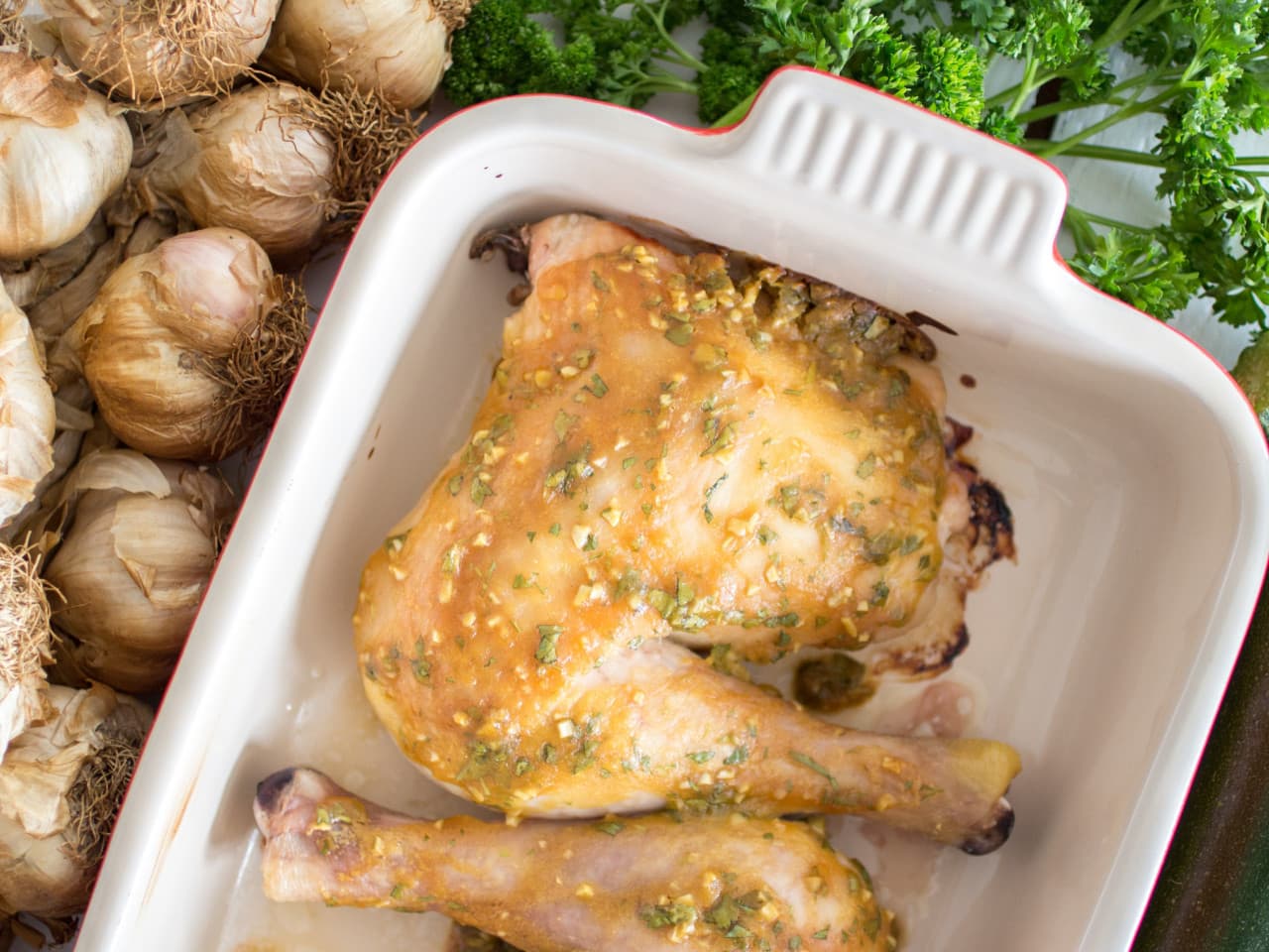 Pollo con miel y mostaza