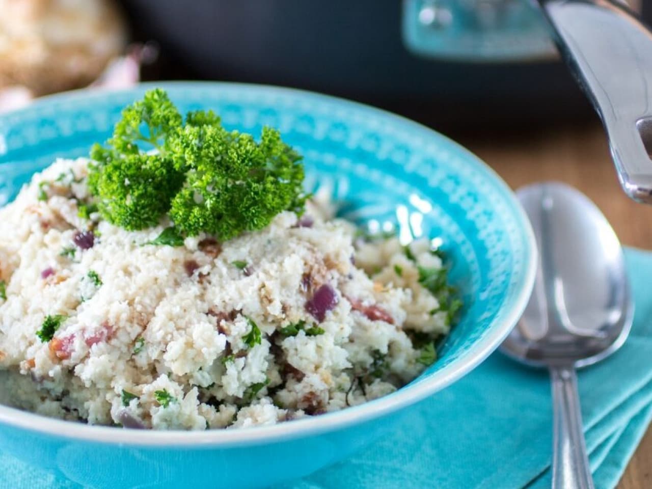 Risotto with chorizo and bacon