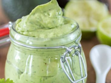 Romige avocadodressing