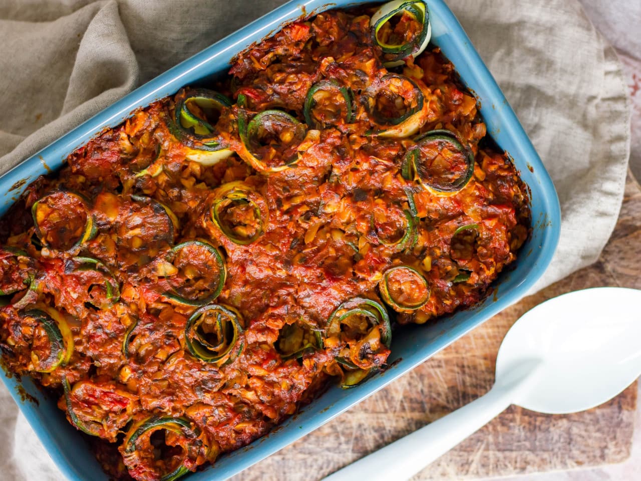 Rouleaux de courgettes à la lasagne