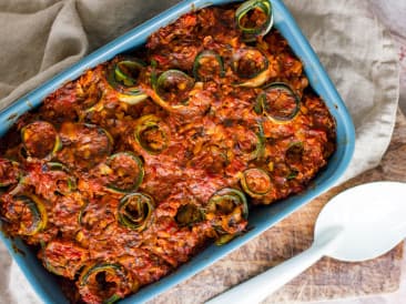 Rouleaux de courgettes à la lasagne