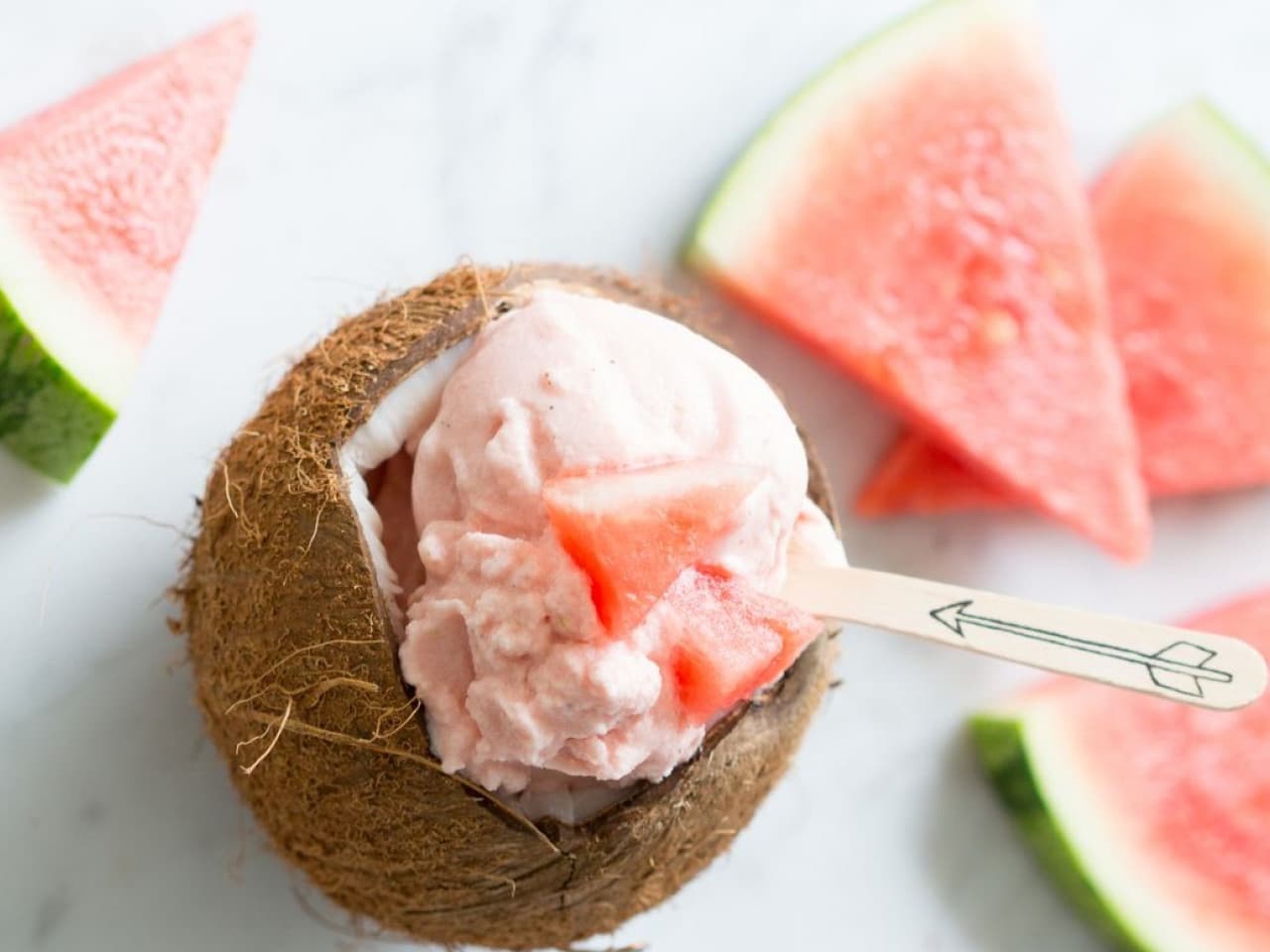 Watermelon ice cream