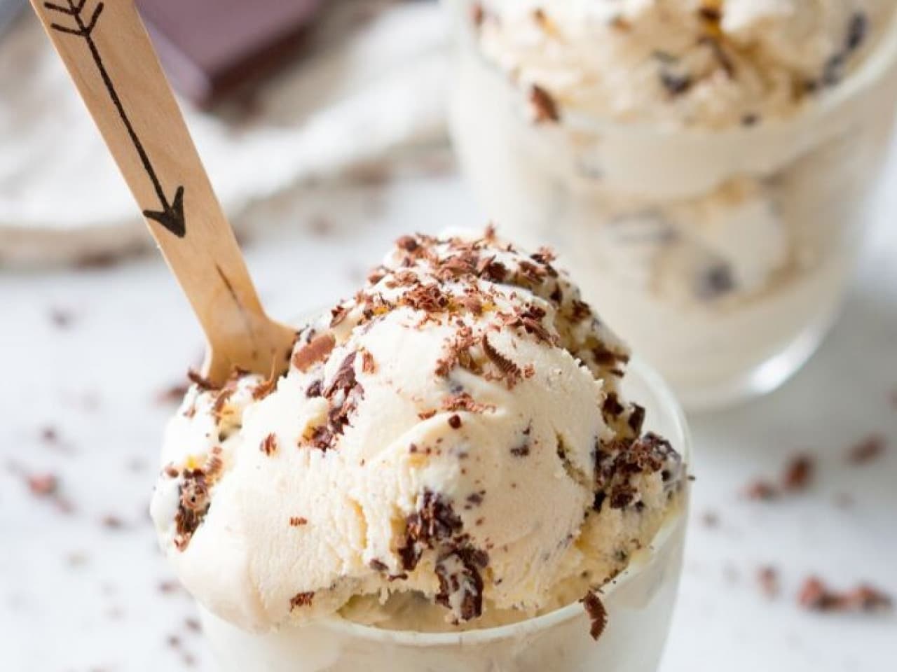 Minze-Stracciatella-Eis
