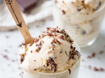 Minze-Stracciatella-Eis