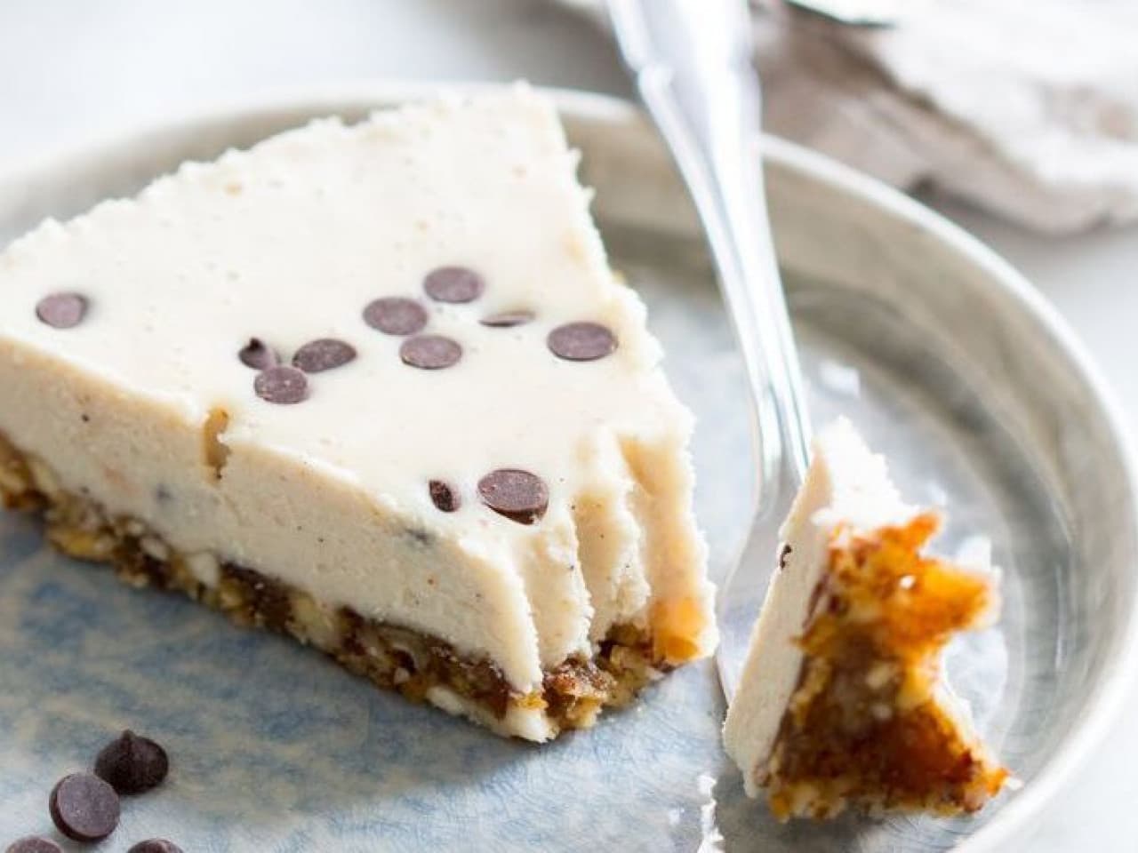 Pastel de queso con masa para galletas