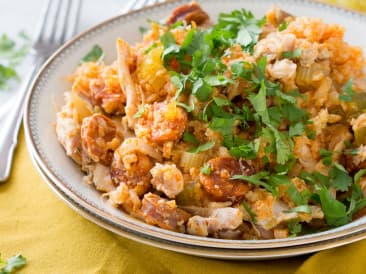 Olla de cocción lenta Jambalaya