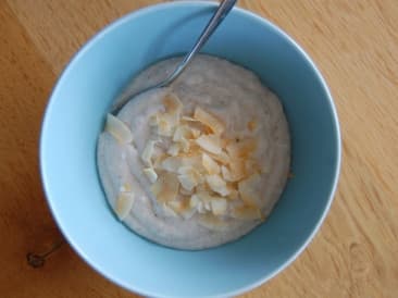 Jeune pudding à la noix de coco