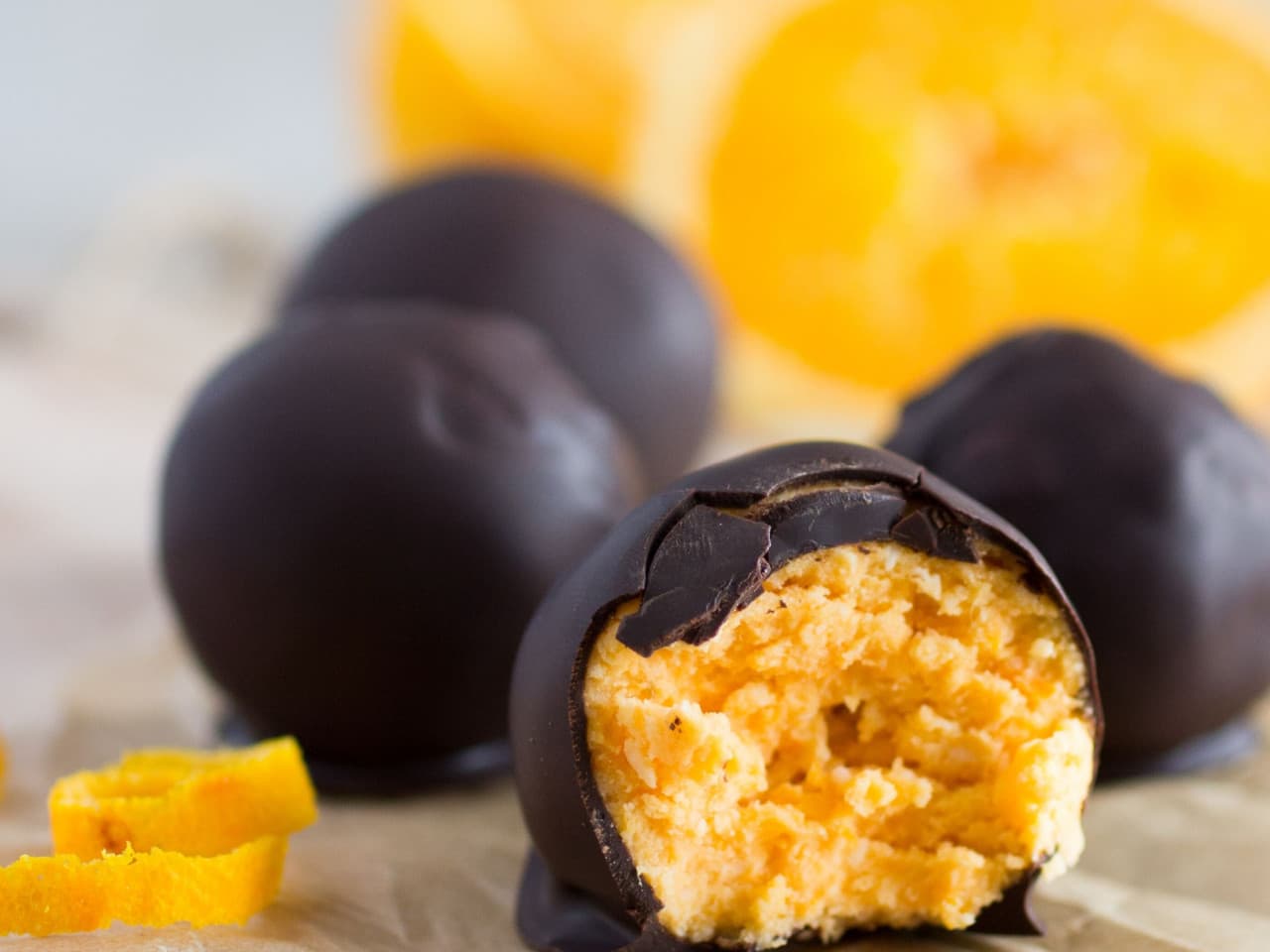Orange truffles