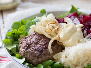 Ensalada de hamburguesa