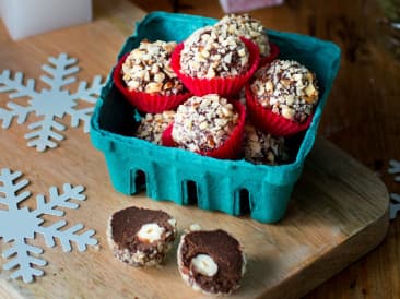 Rochers au chocolat et aux noisettes