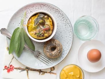 Mini frittatas with sage