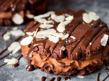 Chocolate cookie sandwiches