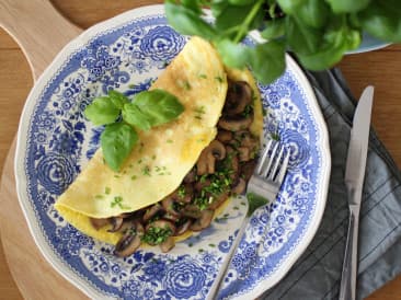 Mushroom omelet