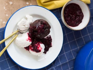 Black forest cherry cupcakes