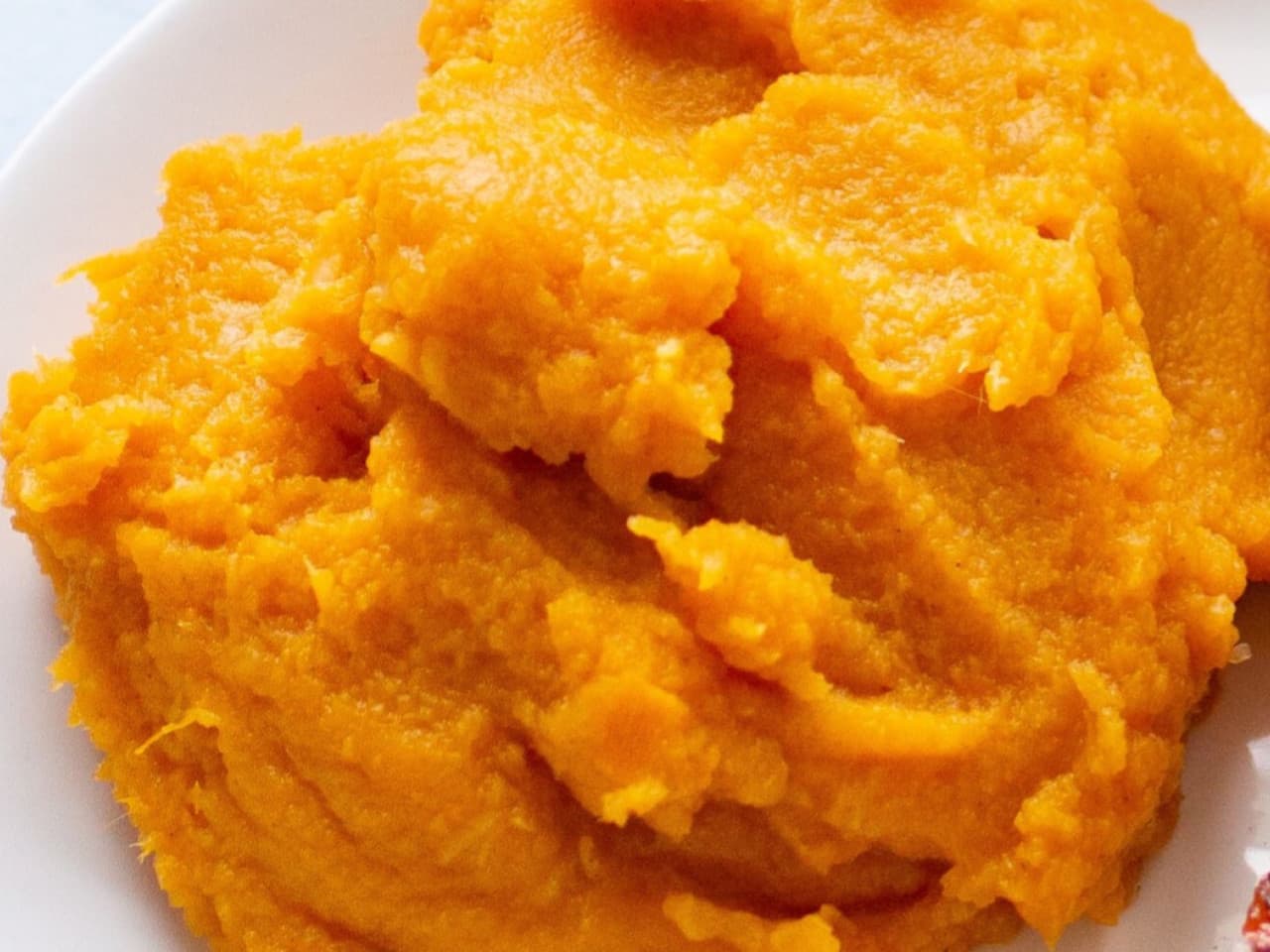 Purée de patate douce et panais