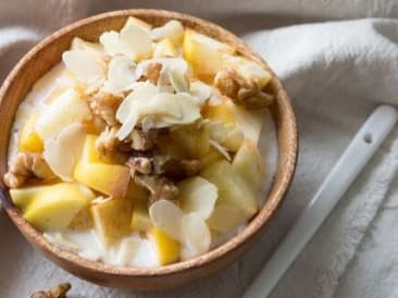 Desayuno de manzana y canela