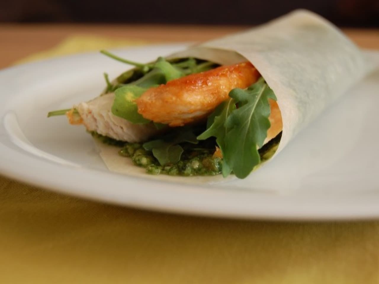 Paleo Wraps pesto de pollo